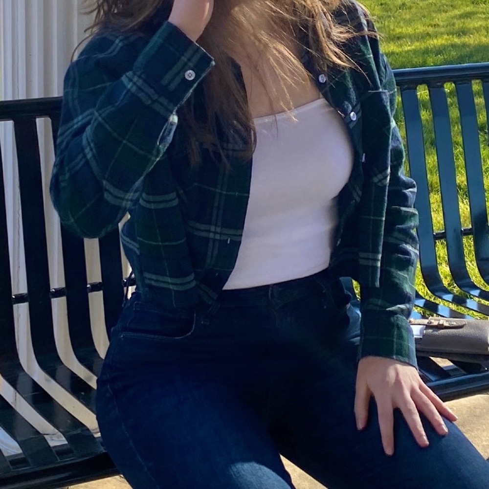 RSQ Collective Cropped Plaid Flannel - Picture 3 of 3